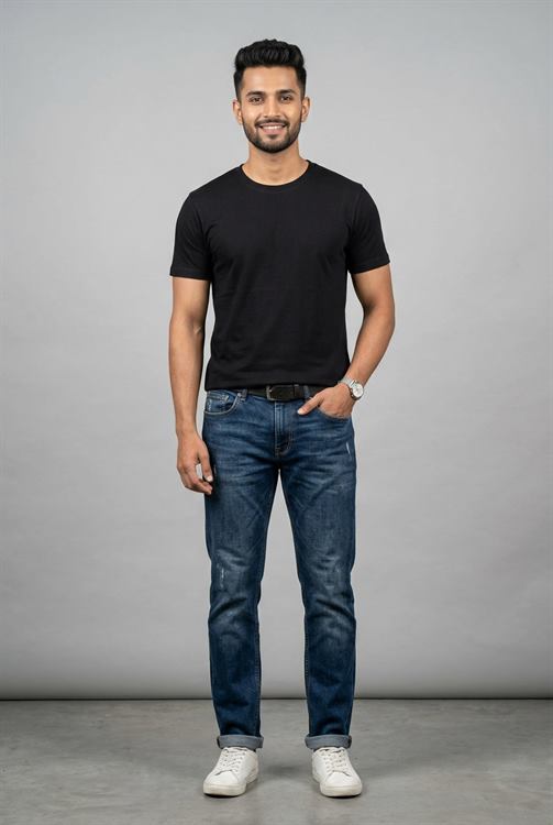 Bio Wash Round Neck T-Shirt - Wholesale Plain T-Shirt