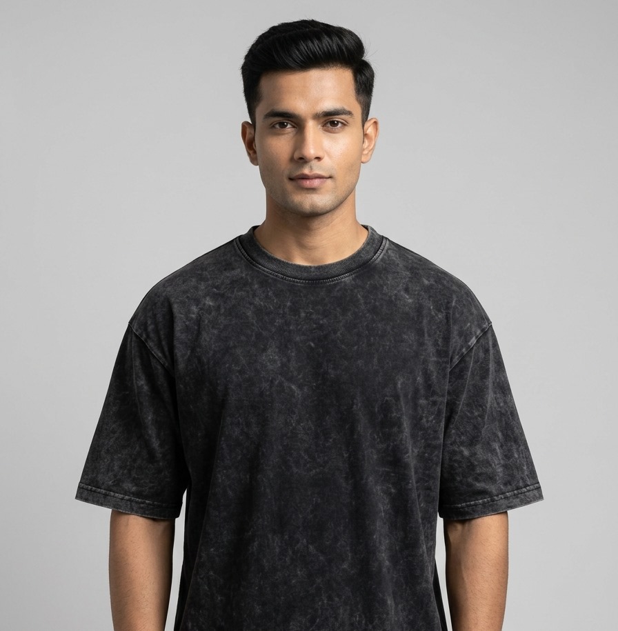 Acid Wash Oversize T-Shirt - Wholesale Plain T-Shirt